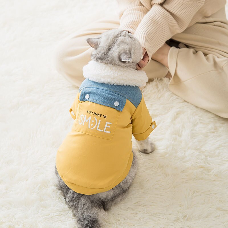 Warm Pet Coat Jacket Winter Clothes Thicken Dog Cat Outfit