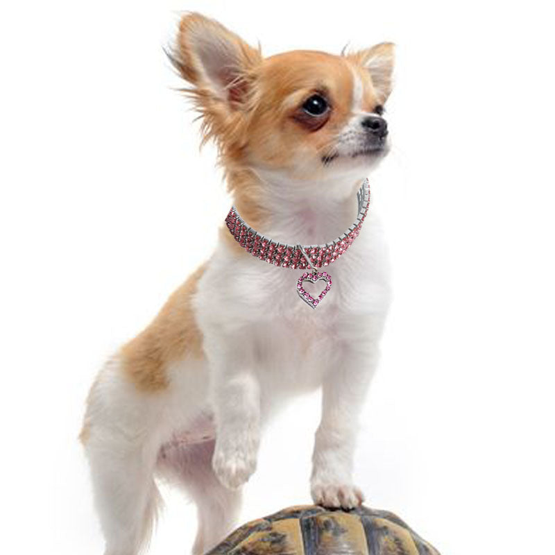 Heart shaped pet necklace