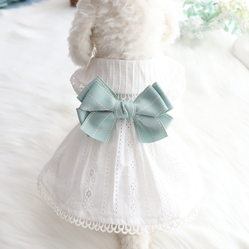 Princess Mint Butterfly Cat Pet Clothes