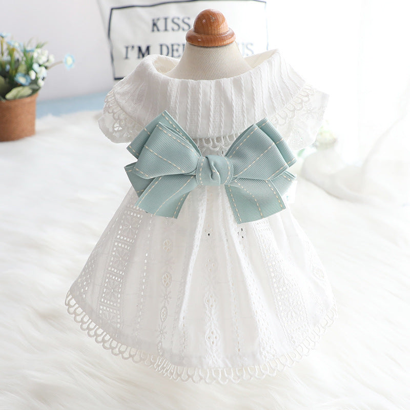 Princess Mint Butterfly Cat Pet Clothes