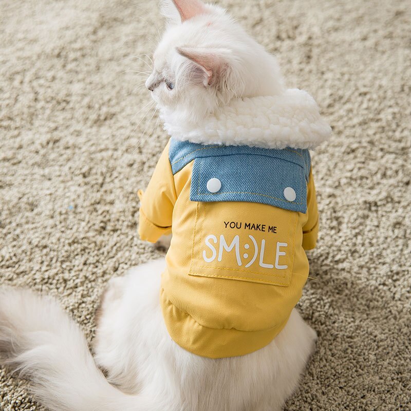 Warm Pet Coat Jacket Winter Clothes Thicken Dog Cat Outfit