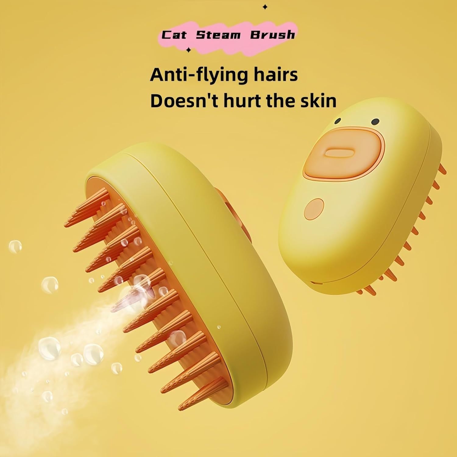 Cat Steam Brush Dog Steam Brush Silicone Steam Pet Brush For Dogs Cats Massage Cleaning And Removal Of Loose Hair Pet Hair Brush Grooming Tool