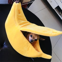 Banana Shape Pet Dog Cat Bed House Mat Durable Kennel Doggy Puppy Cushion Basket Warm Portable Dog Cat Supplies