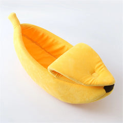 Banana Shape Pet Dog Cat Bed House Mat Durable Kennel Doggy Puppy Cushion Basket Warm Portable Dog Cat Supplies