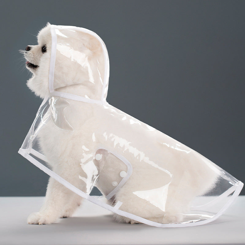 Pet Supplies Dog Transparent Plastic Raincoat