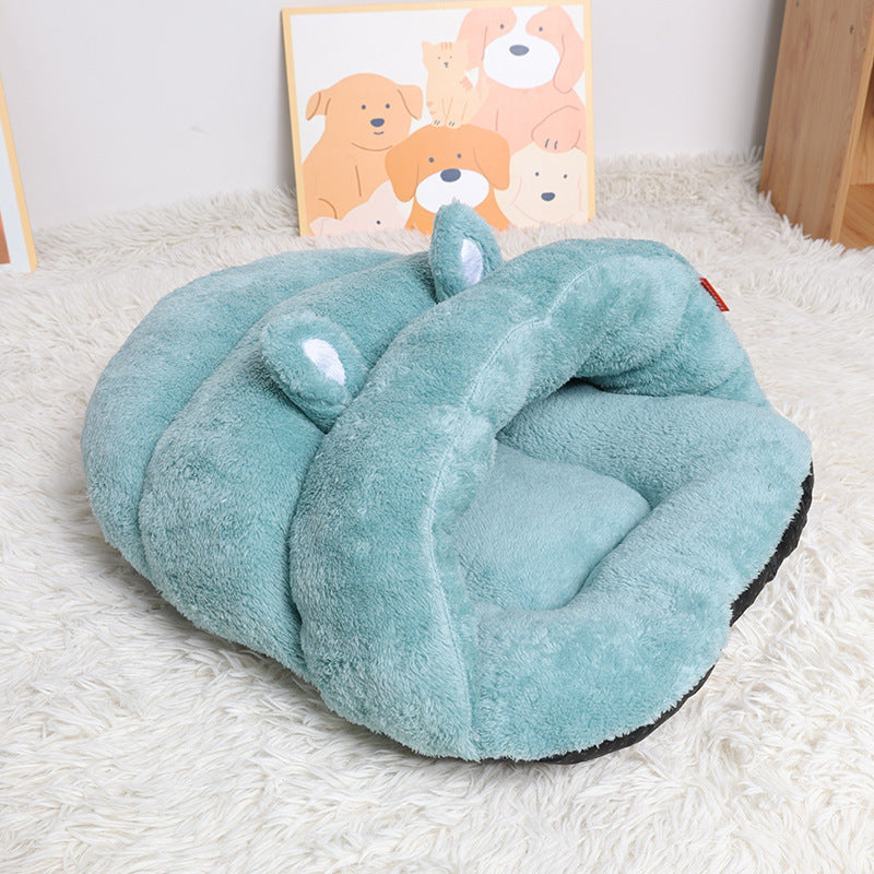 Pet Dog Cat Cave  Bed Basket House Kitten Soft Cozy Indoor Cushion Kennel Warm Nest