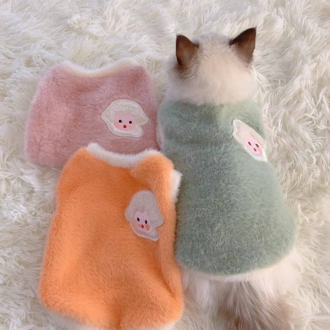 Vest Fluffy Jacket Pet Dog Clothes